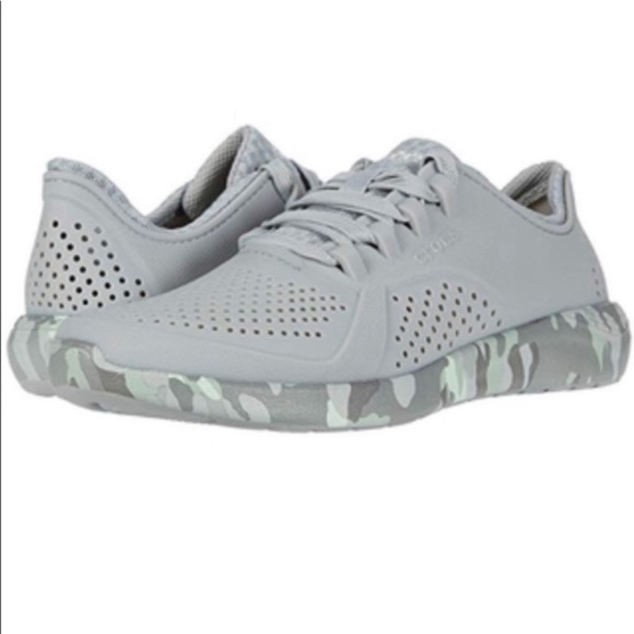Crocs Women's Croc Tennis Shoes Camo Croc Literide Camo Crocs